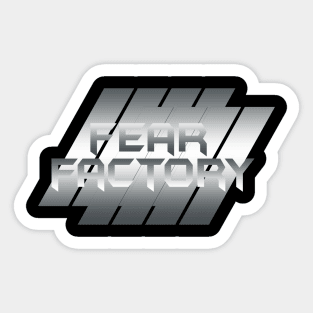 Metallic Illustration fear factory Sticker